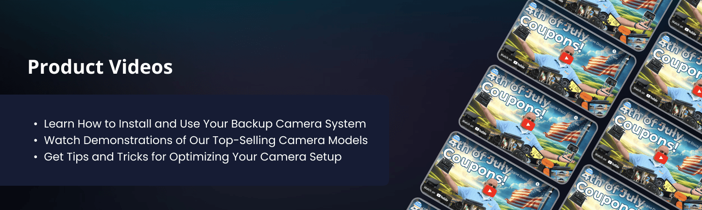 Backup camera installation and how-to videos