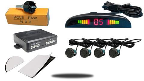 Parking Backup Sensor System with Display and Sound