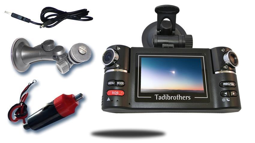Dual Lens 2.7-Inch Dash Camera (TBF30)