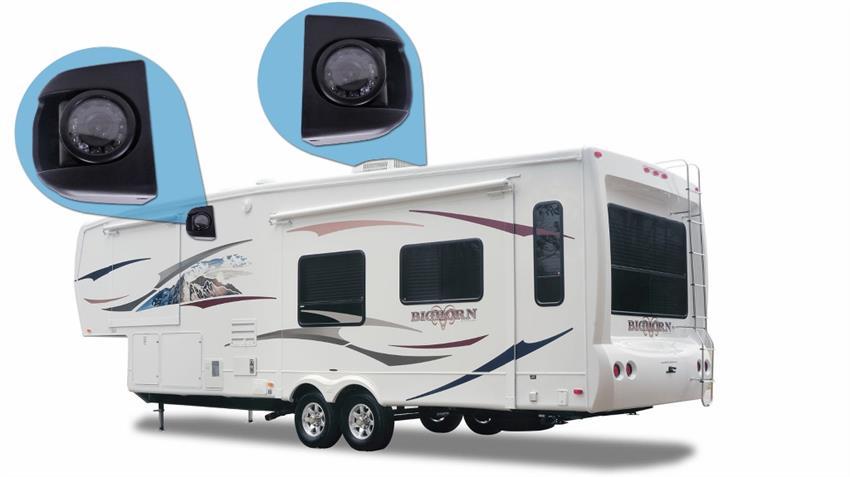OVERSTOCK Digital Wireless Rear View System for RV with 1  RV Cameraand Two Side Cameras