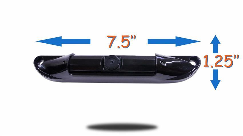 7-Inch Mirror Wireless License Plate Backup Camera For Trucks 