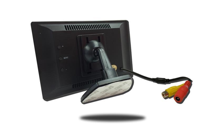 License Plate Camera Bar with Built-in Heavy Duty Parking Backup Sensor and a Monitor