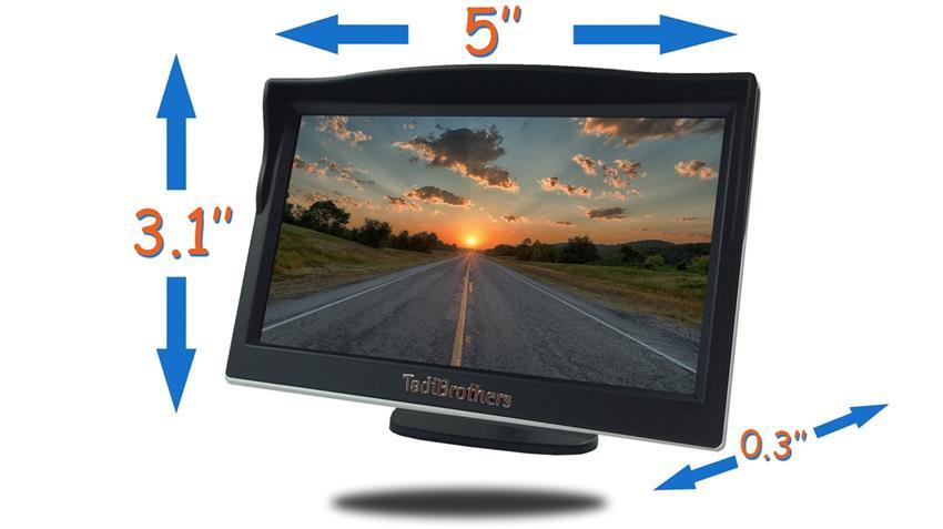 License Plate Camera Bar with Built-in Heavy Duty Parking Backup Sensor and a Monitor