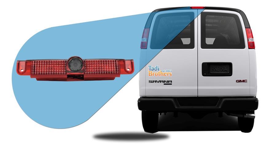 GMC Savana Van 3rd Brake Light Backup Camera System