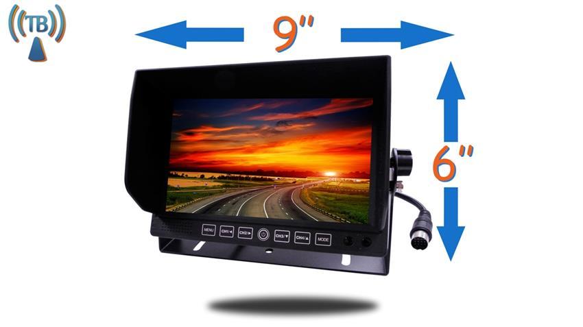 OVERSTOCK 9-inch Digital Wireless Camera System for RV with 3 Cameras (Marker Lights)