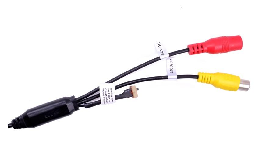 Black Full Frame High Definition License Plate Backup Camera
