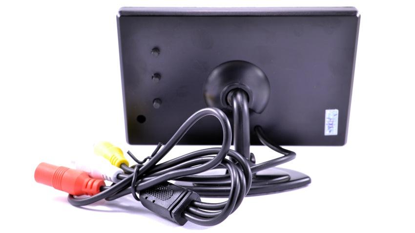 License Plate Backup Camera with a Small Rear View Monitor