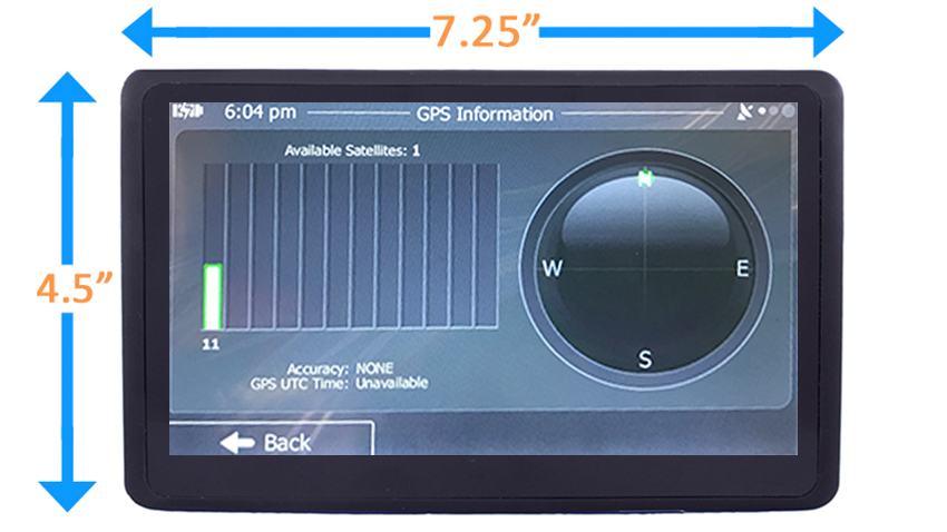 RV Touch Screen GPS Navigation System with 2 optional Backup Cameras
