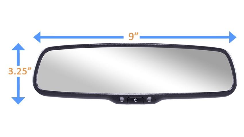 Full Mirror GPS Navigation System with Android Auto & optional Backup Camera