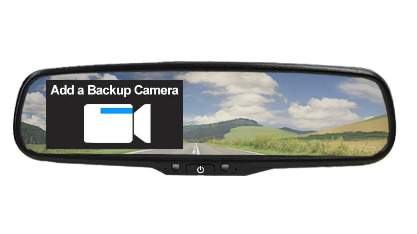 Full Mirror GPS Navigation System with Android Auto & optional Backup Camera