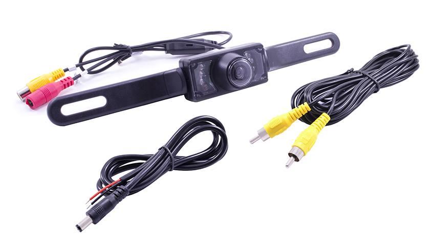License Plate Backup Camera with Rear View Monitor