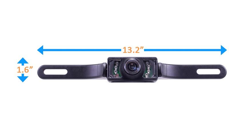 License Plate Backup Camera with Rear View Monitor