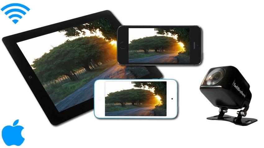 IPhone Backup Camera works with iPad, iPad mini, iPod (iOS) WiFi Adapter