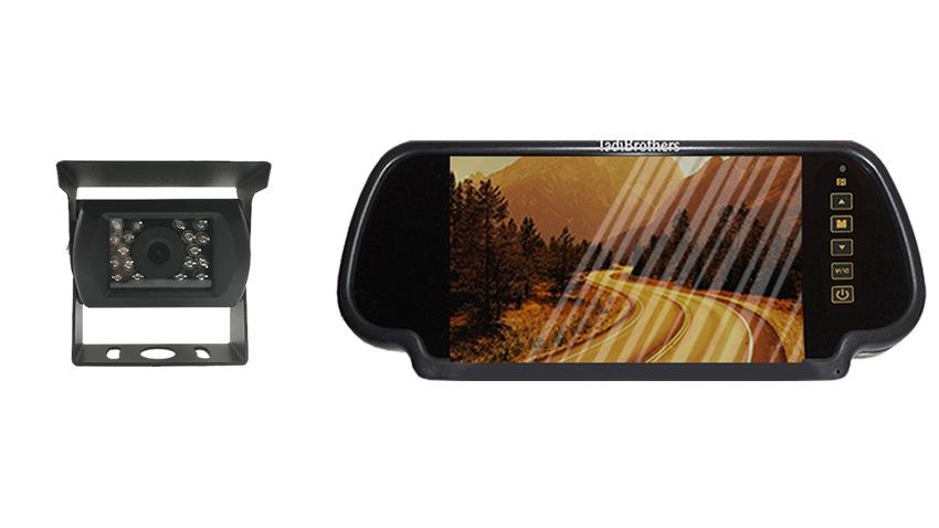 RV Backup Camera With Rear View Mirror Monitor