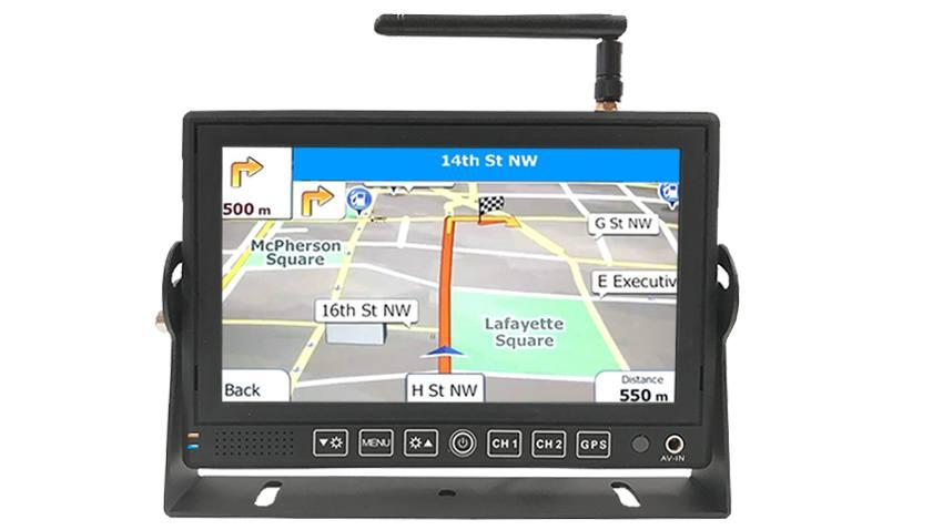 RV Touch Screen GPS Navigation System with 2 optional Backup Cameras