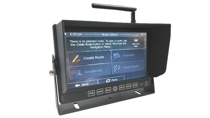 RV Touch Screen GPS Navigation System with 2 optional Backup Cameras