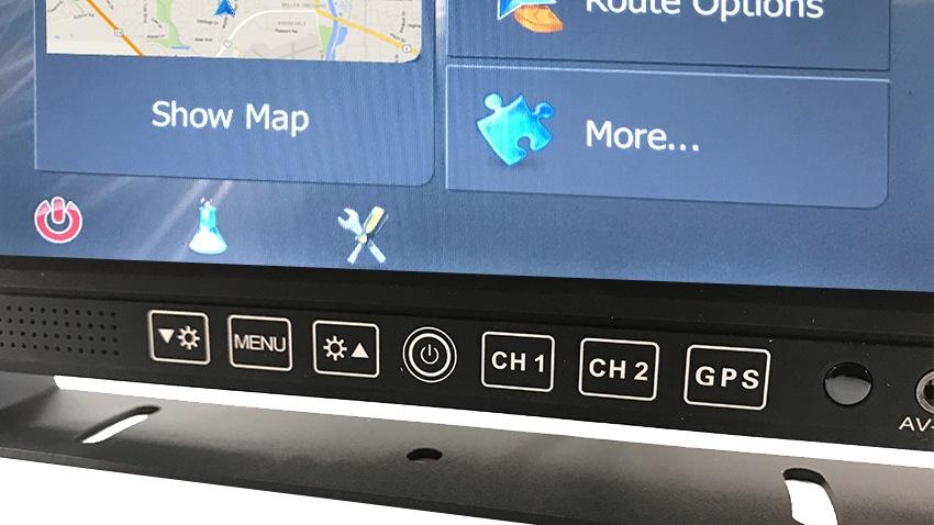 RV Touch Screen GPS Navigation System with 2 optional Backup Cameras