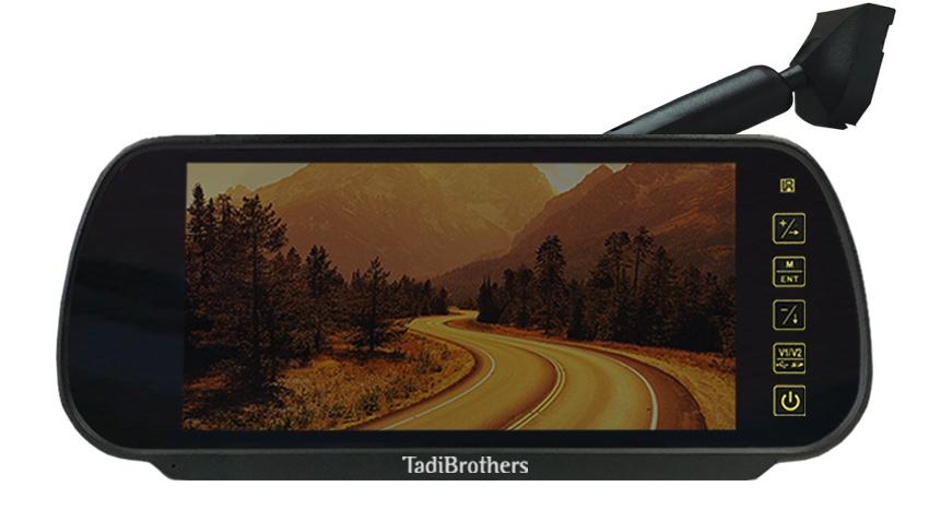 7-Inch Full Replacement Rear View Mirror with Optional Backup Camera