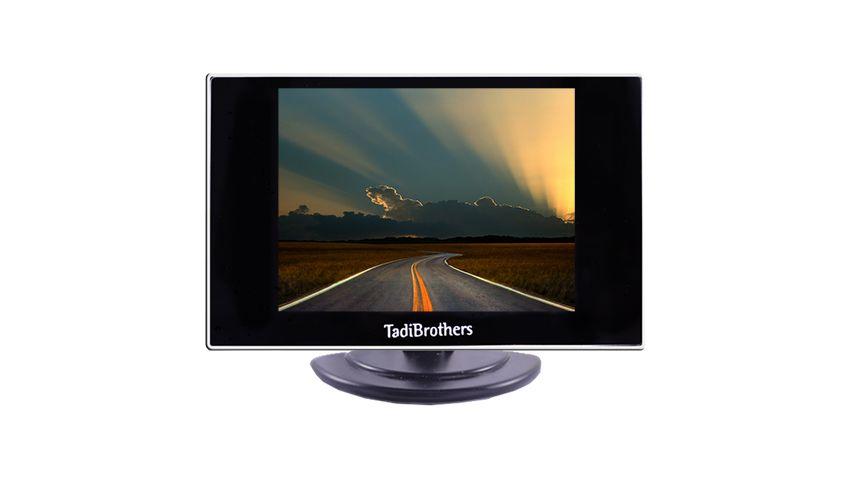 License Plate Backup Camera with a Small Rear View Monitor