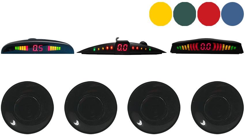 Parking Backup Sensor System with Display and Sound