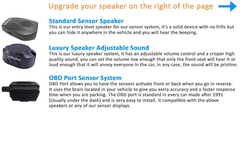 Parking Sensor System with 2.5-inch Flat Display