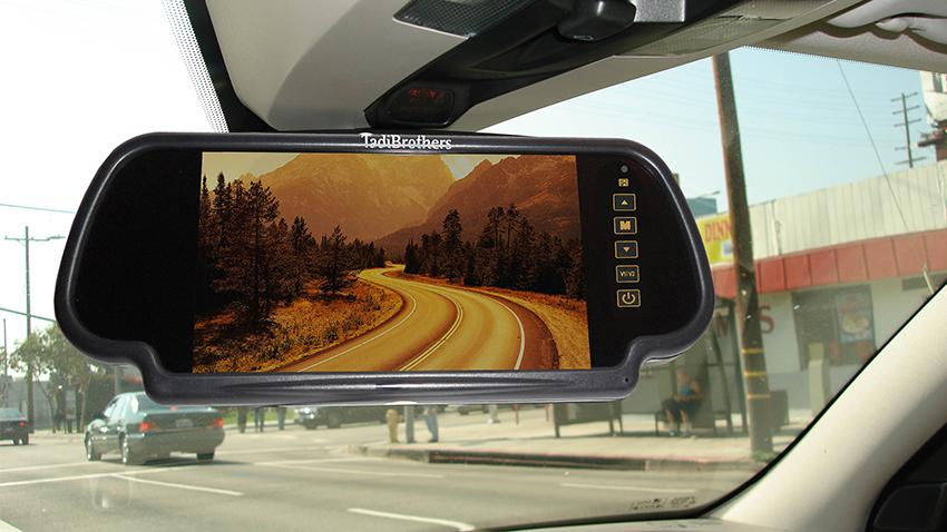 1080P Digital Wireless Rear View Mirror System with 1  RV Camera and Two Side Cameras (V3)