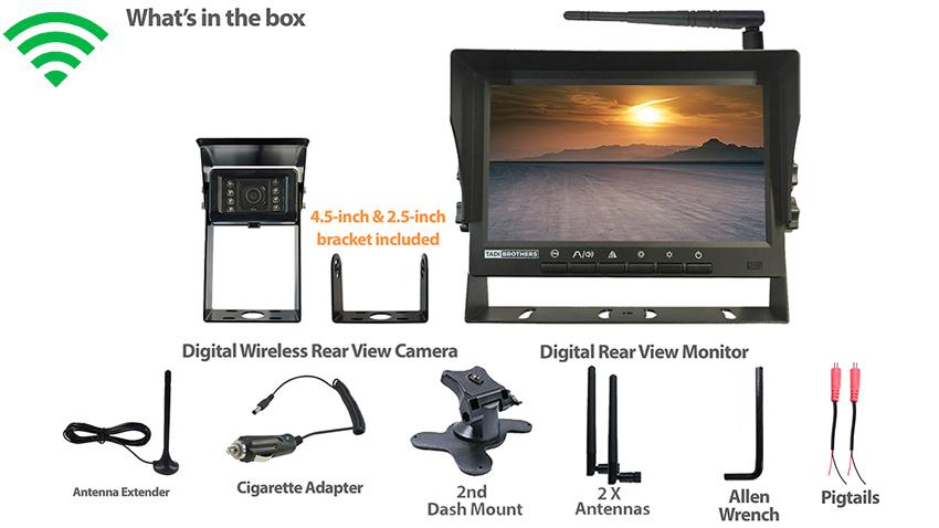 OVERSTOCK Digital Wireless Backup Camera with Monitor for RV (2023 Model)