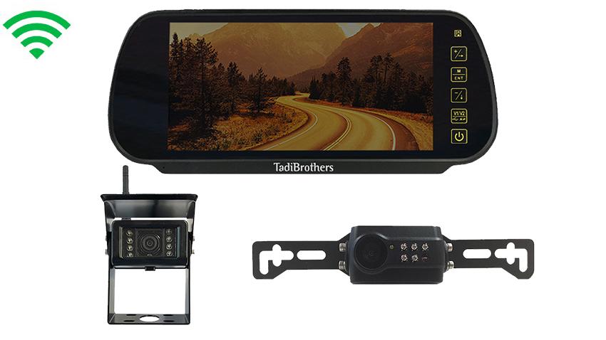 Digital Wireless 5th Wheel Backup Camera System with Mirror