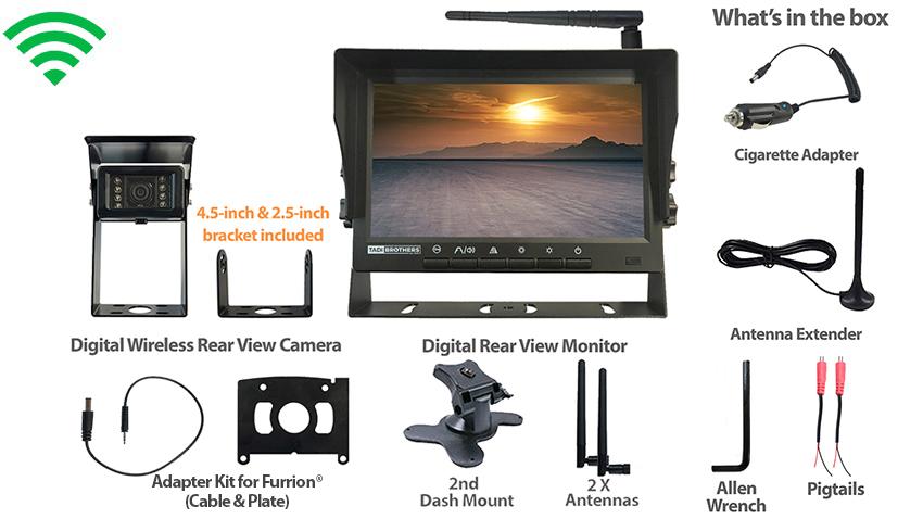 OVERSTOCK Furrion ® Compatible Plug and Play Observation 7-inch Monitor with Digital Wireless Backup Camera