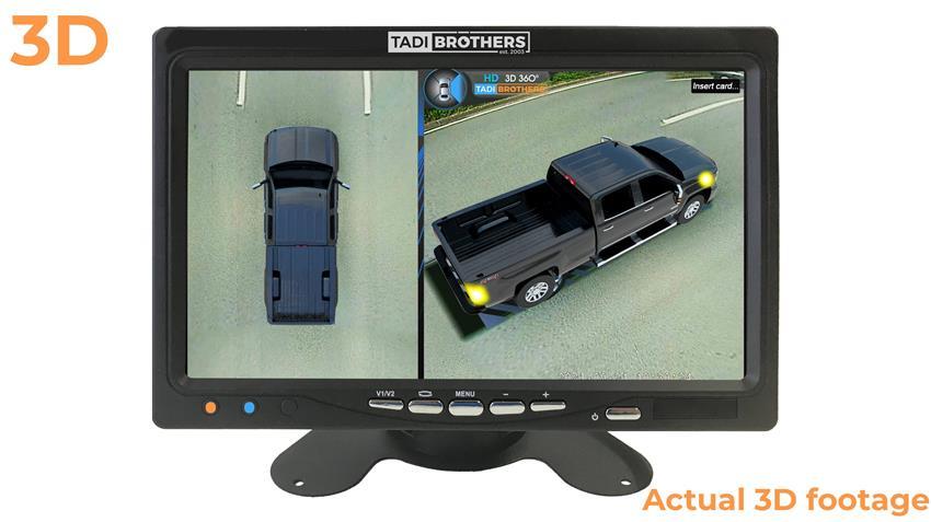 360° 3D Pickup Truck Camera System with DVR and AI Object Detection (2026 Model)