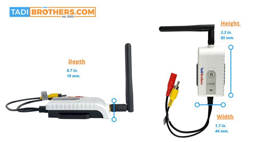 Long Distance Wireless Transmitters for Backup Camera 95ft Range