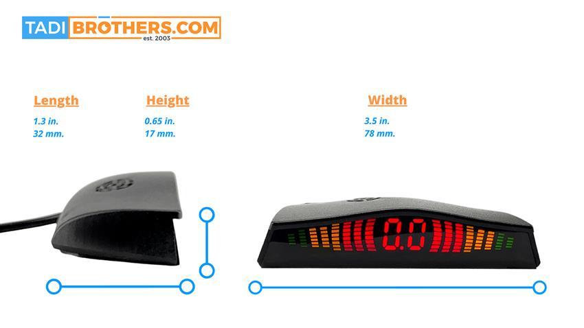 Parking Sensor System with Ultra Bright Display