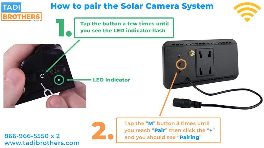 5-inch Screen for Digital Wireless  Solar Powered Camera (200ft Range)