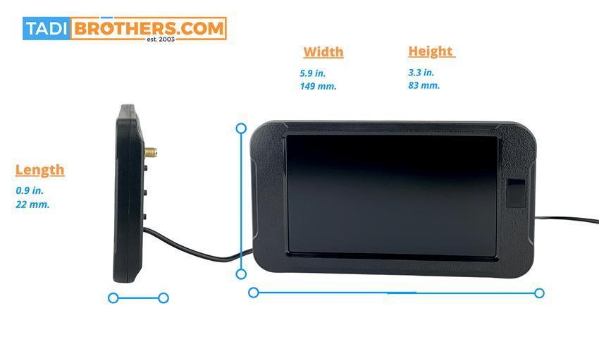 5-inch Screen for Digital Wireless  Solar Powered Camera (200ft Range)