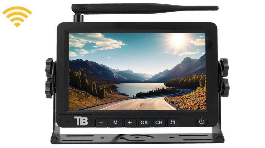7-inch Screen for Digital Wireless Solar Powered Monitor (230ft Range)