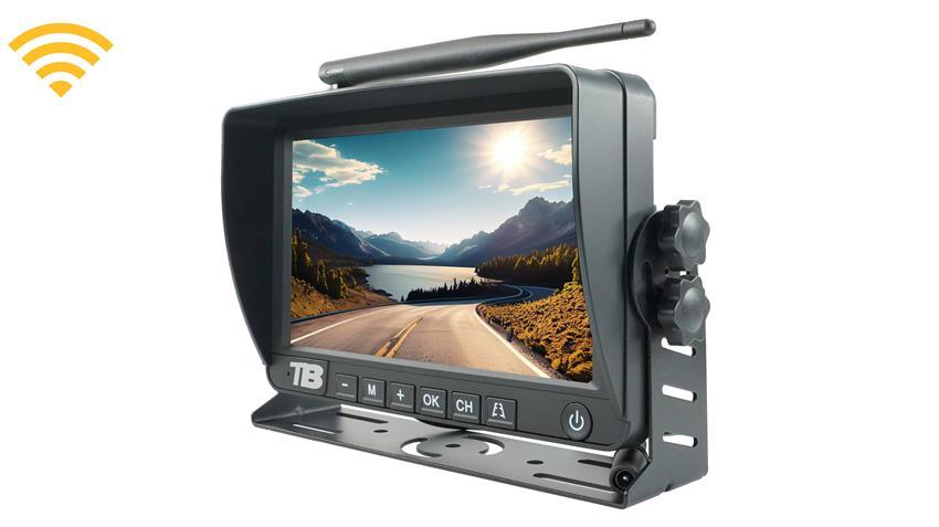 7-inch Screen for Digital Wireless Solar Powered Monitor (230ft Range)
