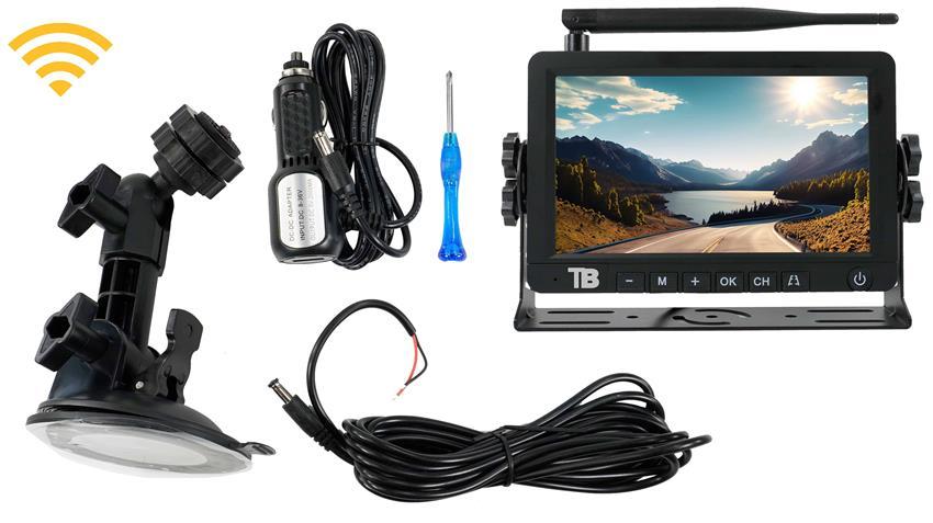 7-inch Screen for Digital Wireless Solar Powered Monitor (230ft Range)