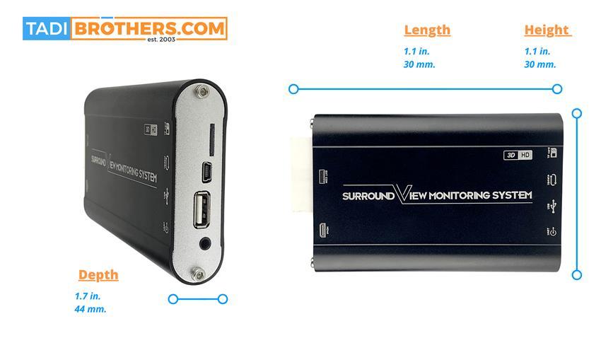 360 Degree Car Camera System in 3D for Surround View with DVR (V2)