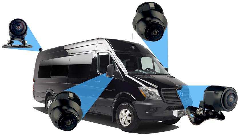 360° Van Surround View Camera System in 3D for with Integrated DVR (2024 Model)