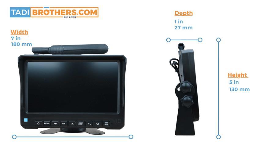 1080P Digital Wireless Rear View System with 1  RV Camera and Two Side Cameras (V3)