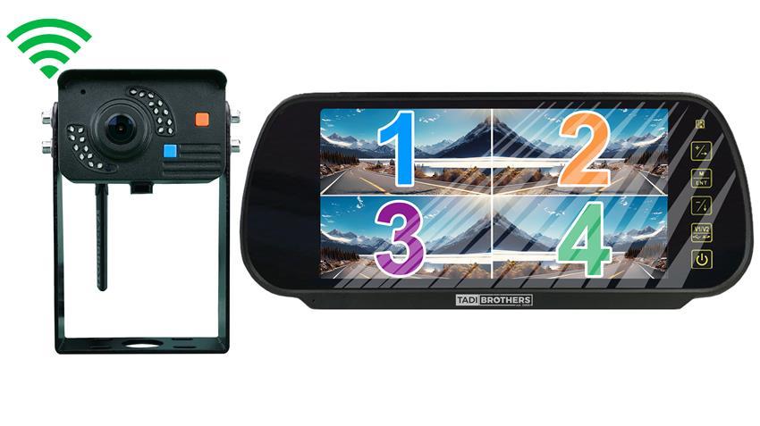 Commercial Grade 1080P Digital Wireless Backup Camera and Mirror with 300ft Range (V3)