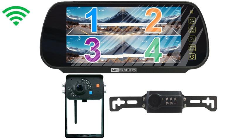 5th wheel Digital Wireless Backup System 1080P with Mirror and 300ft Range (V3)