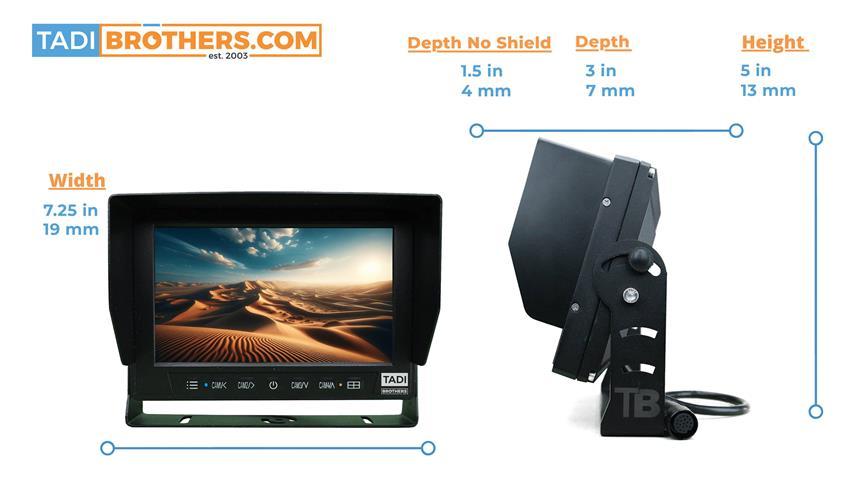 Tactical 7-Inch Heavy Duty Monitor with an Anti Explosion Camera