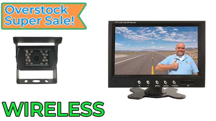 OVERSTOCK Wireless Backup Camera for RV with Rear View Monitor (2023)
