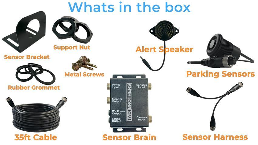 Heavy Duty 3 Camera Rear-View System with Sensors for Delivery Trucks in 1080P