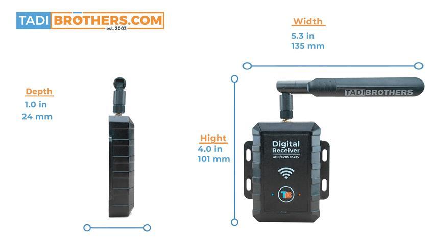 OVERSTOCK 300ft Digital Wireless 1080P Side Camera and 7-inch screen (V3)