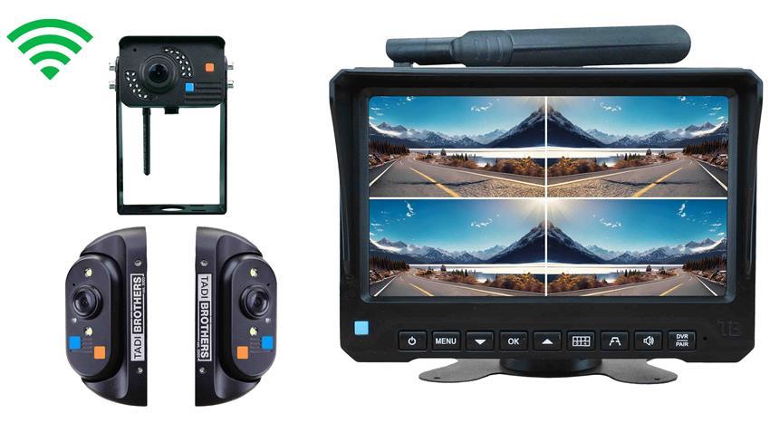1080P Digital Wireless Rear View System with 1  RV Camera and Two Side Cameras (V3)