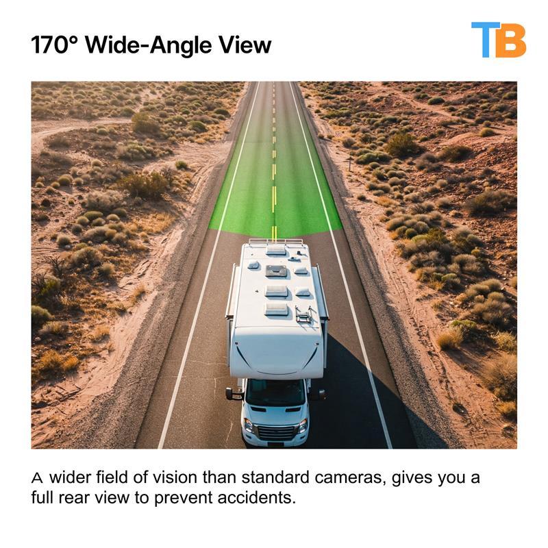 1080P Digital Wireless Rear View System with 1  RV Camera and Two Side Cameras (V3)
