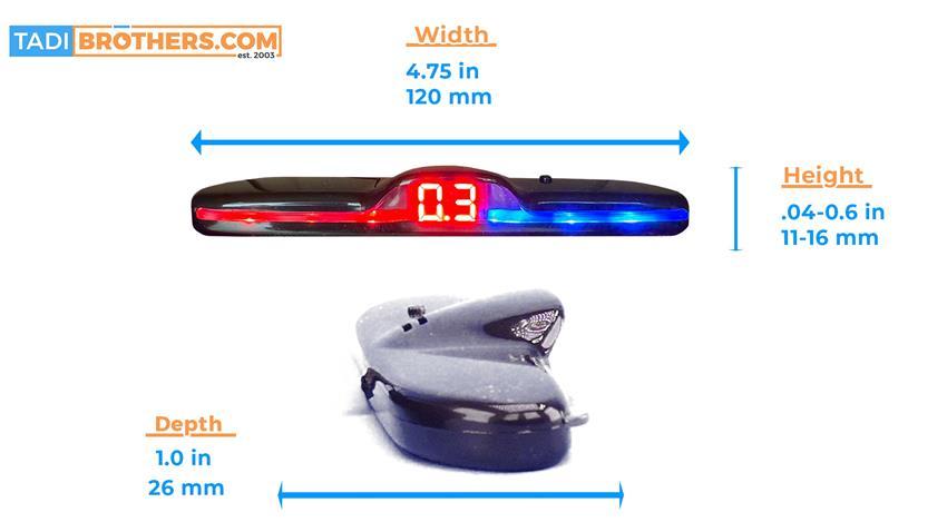 Parking Sensor System with Glowing LED Display