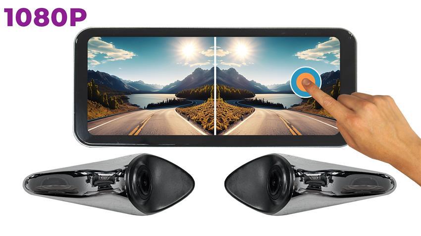 6.5-Inch 1080P Touchscreen Blindspot Camera System with Ai detection and Recording